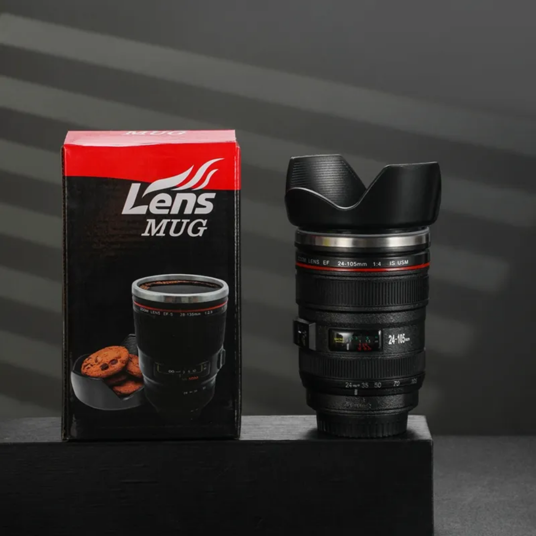 Camera Lens Coffee Mug | Unique Canon Lens Design | Perfect Gift for Coffee & Tea Lovers