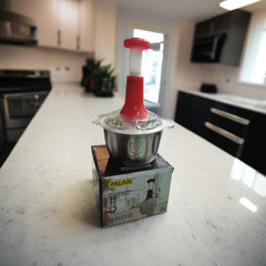 Heavy Duty Hand Chopper - Stainless Steel Bowl | Quick Chop Tool