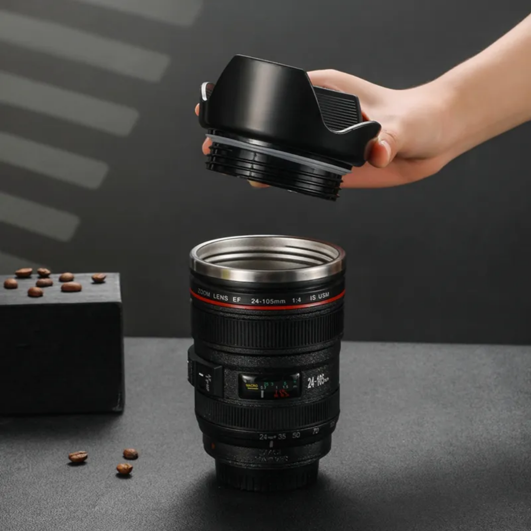 Camera Lens Coffee Mug | Unique Canon Lens Design | Perfect Gift for Coffee & Tea Lovers