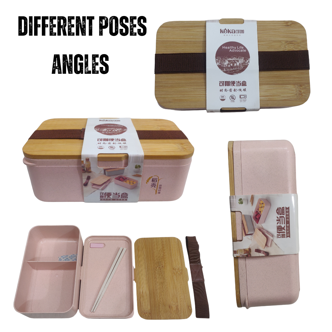 1L Eco Lunch Box with Bamboo Lid – Food Safe & Leakproof