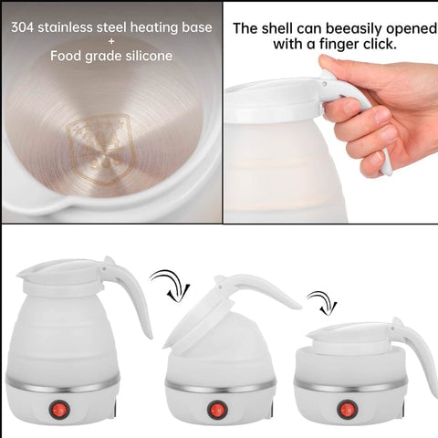 Portable Electric Folding Kettle for Easy Storage & Travel
