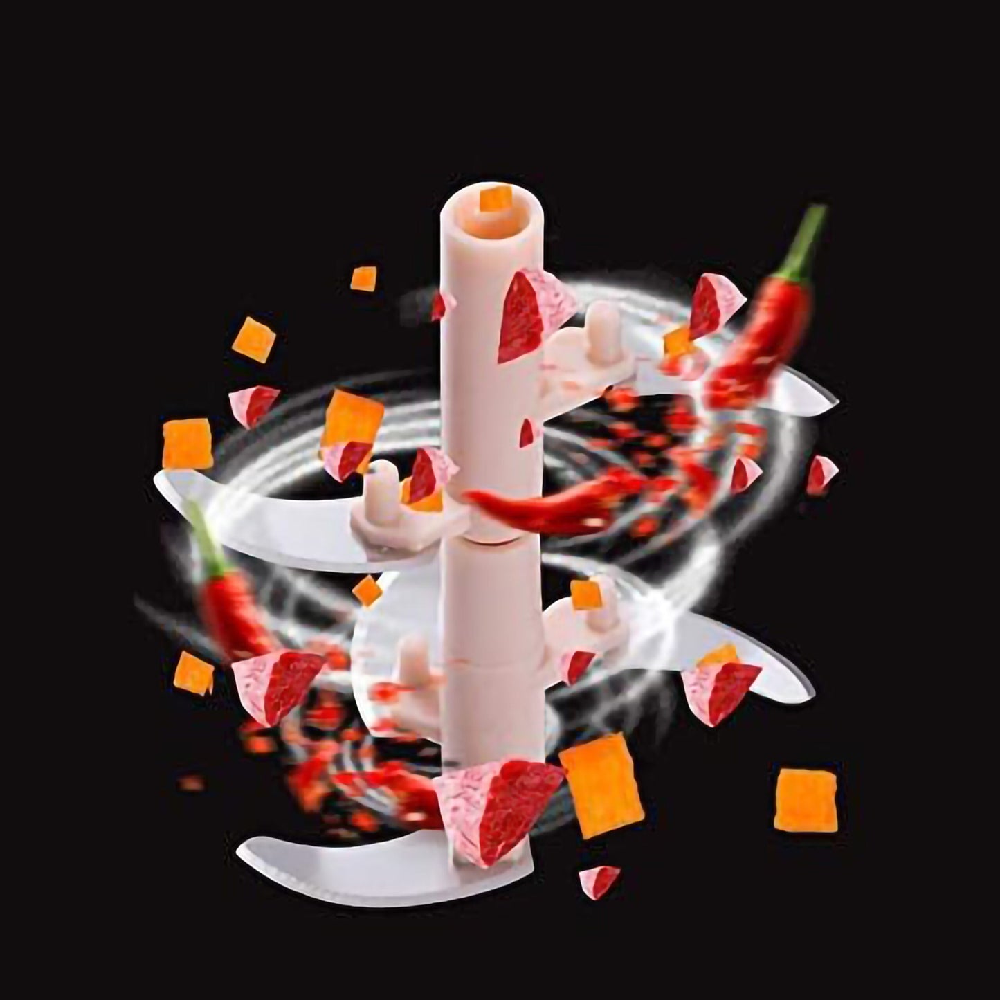 **900ML Speedy Chopper with 5 Sharp Blades - Manual Food Processor & Hand Cutter**