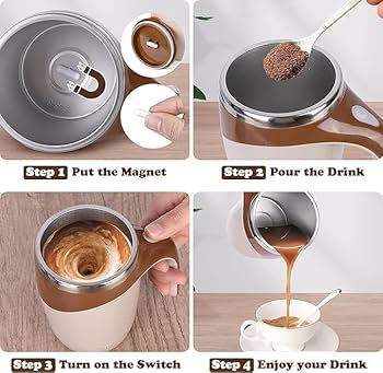 Self-Stirring Coffee Mug – Effortless Mixing, Ultimate Convenience