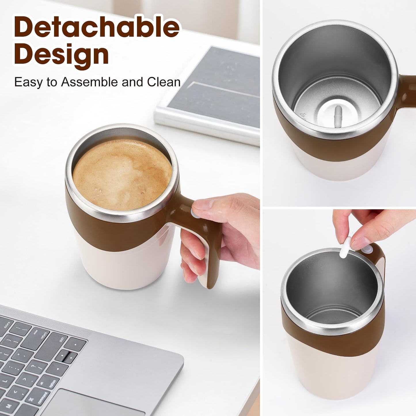 Self-Stirring Coffee Mug – Effortless Mixing, Ultimate Convenience