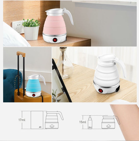 Portable Electric Folding Kettle for Easy Storage & Travel