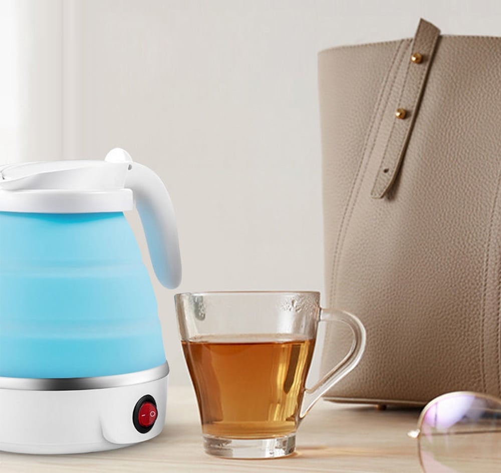 Portable Electric Folding Kettle for Easy Storage & Travel