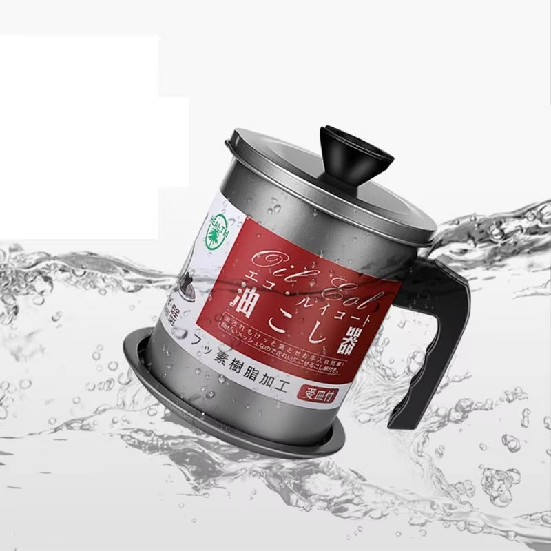 1.7L Oil Filter Pot – Stainless Steel with Base