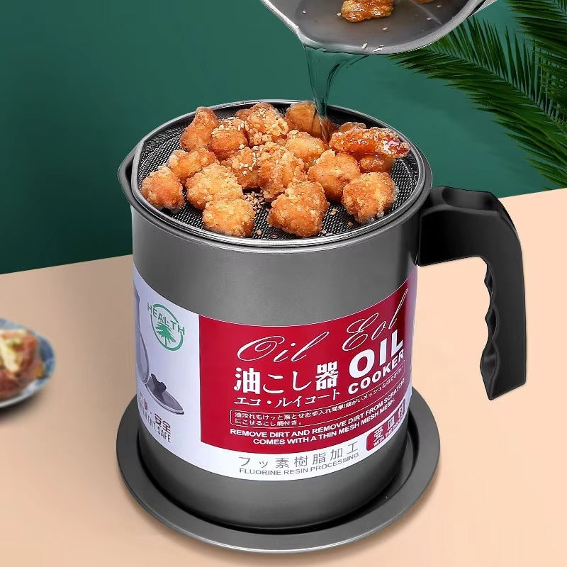 1.7L Oil Filter Pot – Stainless Steel with Base