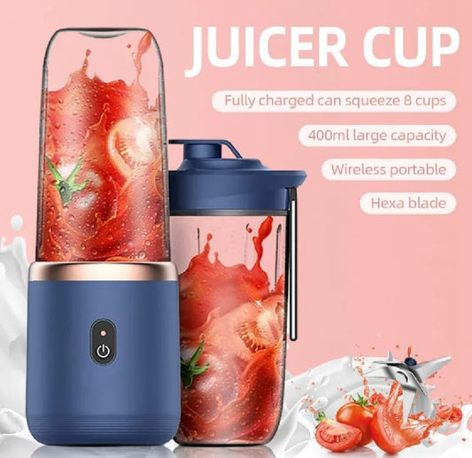 400ml USB Rechargeable Portable Blender | Mini Personal Juicer for Smoothies & Fresh Juice