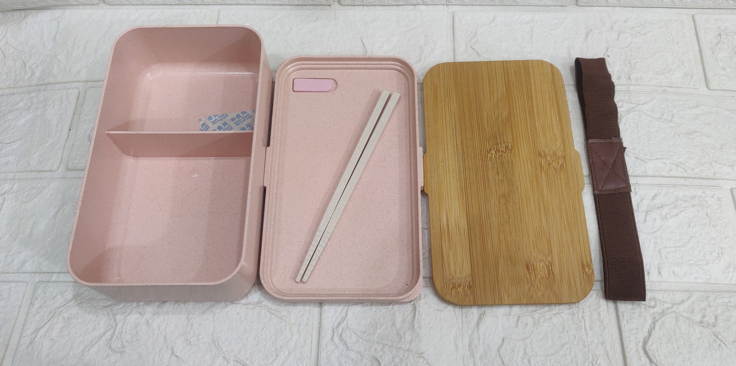 1L Eco Lunch Box with Bamboo Lid – Food Safe & Leakproof