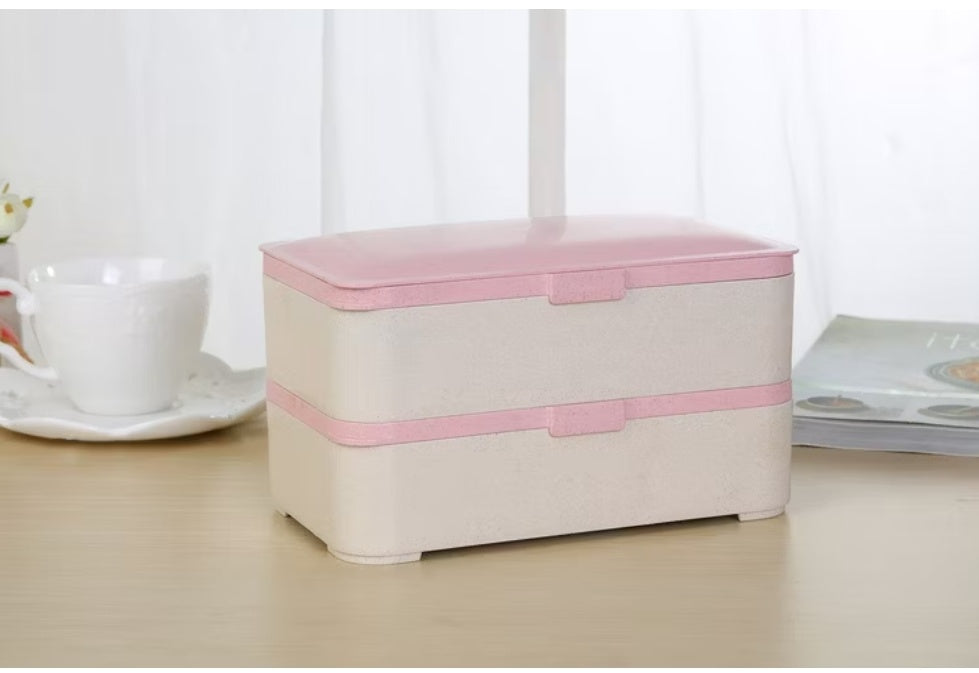 Leak Proof Lunch Box | Air Tight & Microwave Safe | Food Grade Plastic | Durable & Portable