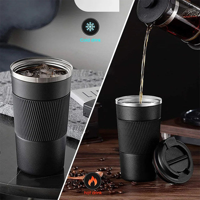 Stainless Steel Insulated Mug – Hot & Cold Coffee, Tea, & Water Cup for Travel