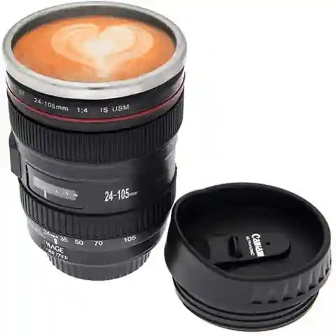 Camera Lens Coffee Mug | Unique Canon Lens Design | Perfect Gift for Coffee & Tea Lovers