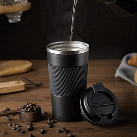 Stainless Steel Insulated Mug – Hot & Cold Coffee, Tea, & Water Cup for Travel