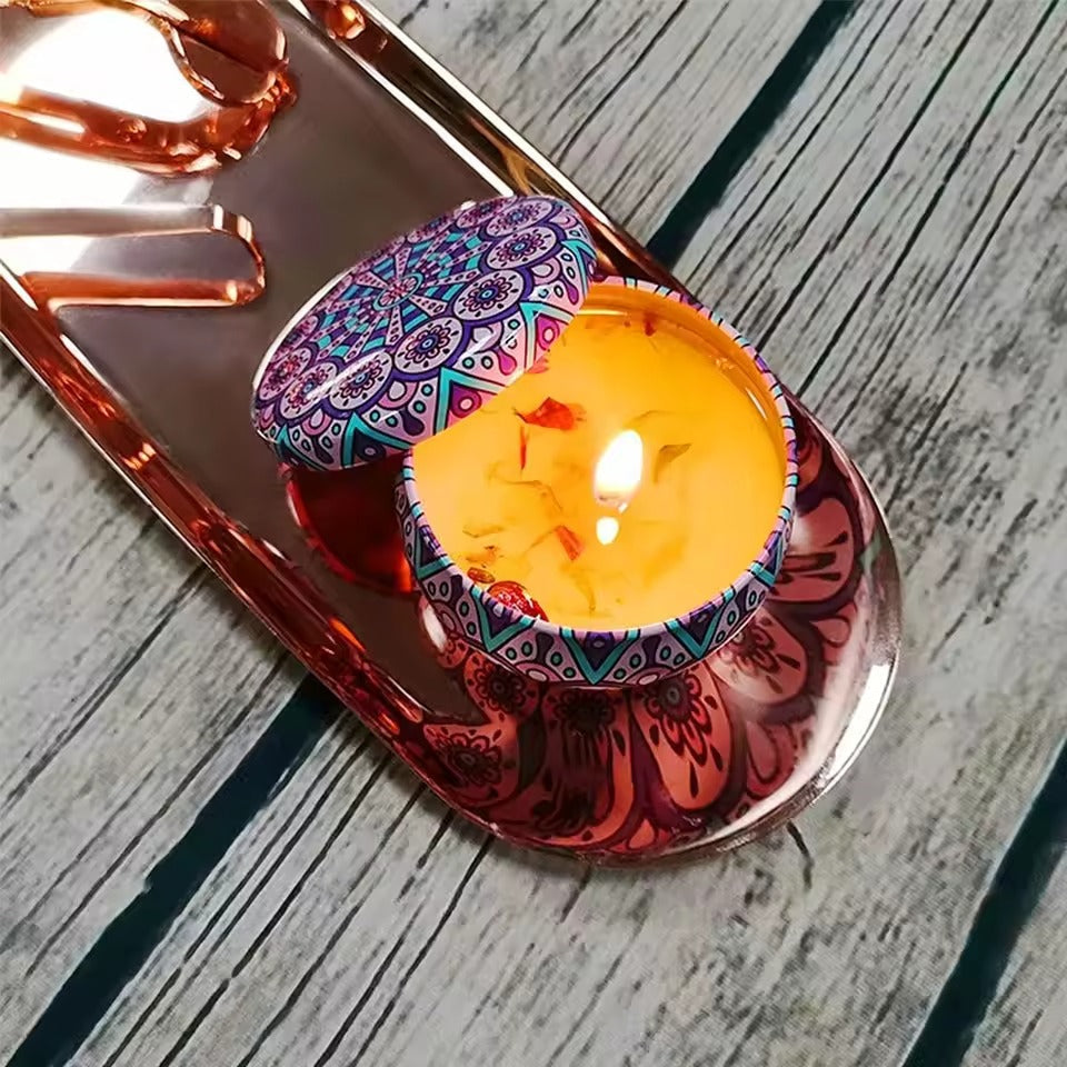 Premium Wax Scented Candles | Long Lasting Aroma for Home, Spa & Décor | Box of 12 Pcs