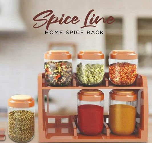 "Premium 6-Compartment Masala Box for Organized Spice Storage"