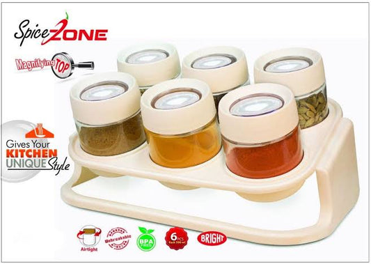 "Maslabox Plastic Storage Set (6 Pieces) - Perfect for Kitchen Organization"