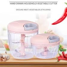 **900ML Speedy Chopper with 5 Sharp Blades - Manual Food Processor & Hand Cutter**