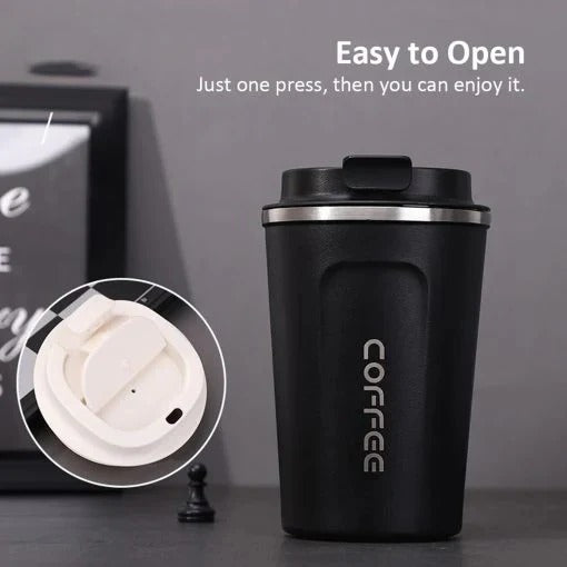 Premium Coffee Travel Mug – Double Wall Insulated, Leak-Proof & Portable