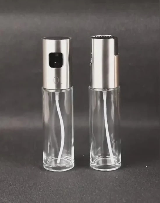 Glass Oil Spray Bottle – Refillable Mister for Kitchen, BBQ, Baking, Grilling, Vinegar & Sauces