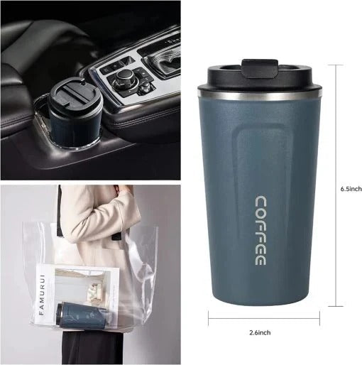 Premium Coffee Travel Mug – Double Wall Insulated, Leak-Proof & Portable