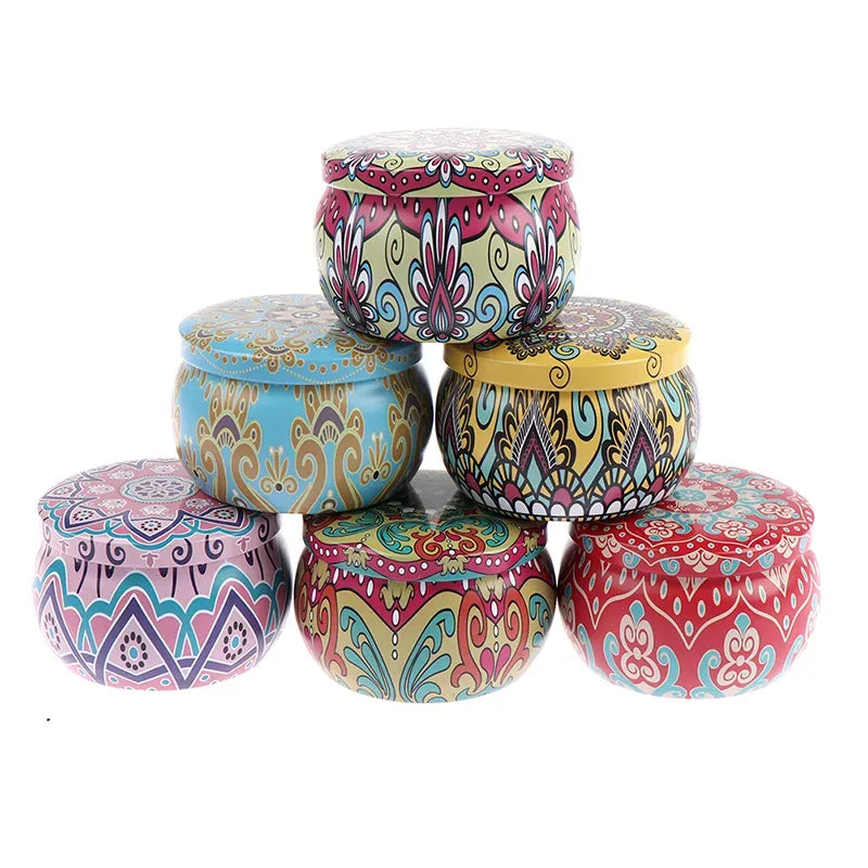 Pack of 12pcs Multipurpose Drum Pot Shaped Metal Tin Box