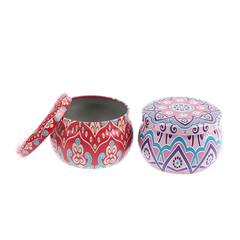 Pack of 12pcs Multipurpose Drum Pot Shaped Metal Tin Box