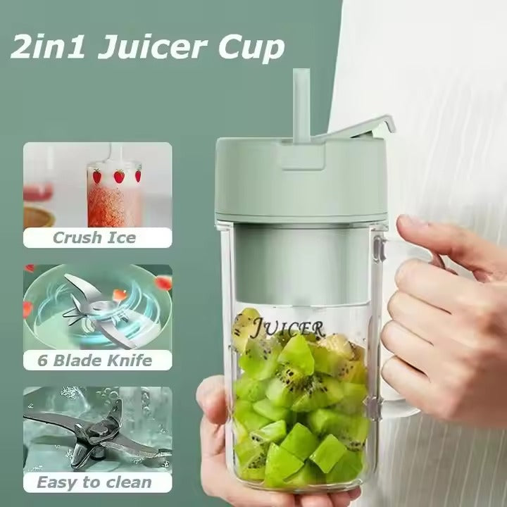 Rechargeable & Portable Blender Cup | Mini Personal Juicer for Smoothies & Fresh Juice