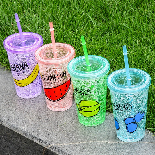 450ml Double Layer Straw Cup