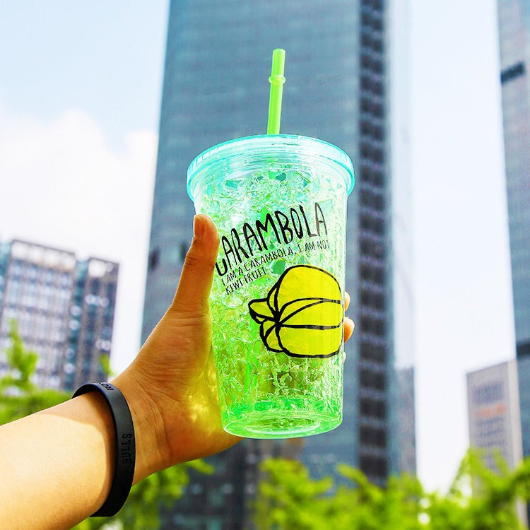 450ml Double Layer Straw Cup