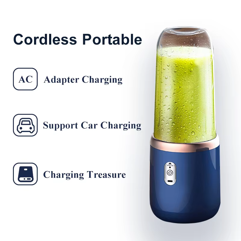 400ml USB Rechargeable Portable Blender | Mini Personal Juicer for Smoothies & Fresh Juice