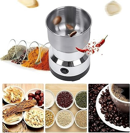 Powerful Electric Grinder – Multi Use for Coffee Beans, Spices & Nuts