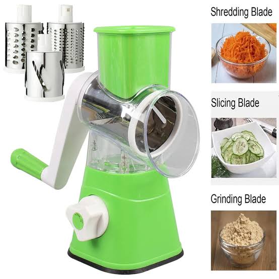 Tabletop Drum Grater | Multipurpose Manual Rotary Grater for Vegetables & More