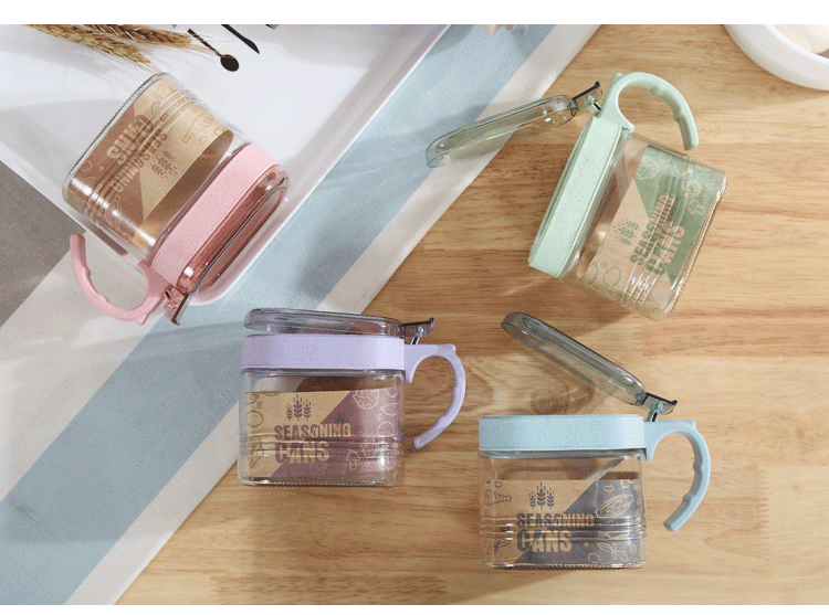 "Elegant 300ml Glass Seasoning Jar – Keep Your Spices Fresh and Organized!"