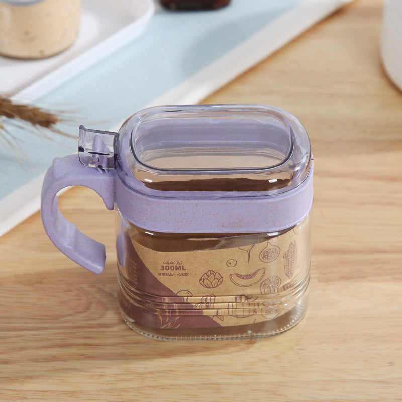 "Elegant 300ml Glass Seasoning Jar – Keep Your Spices Fresh and Organized!"