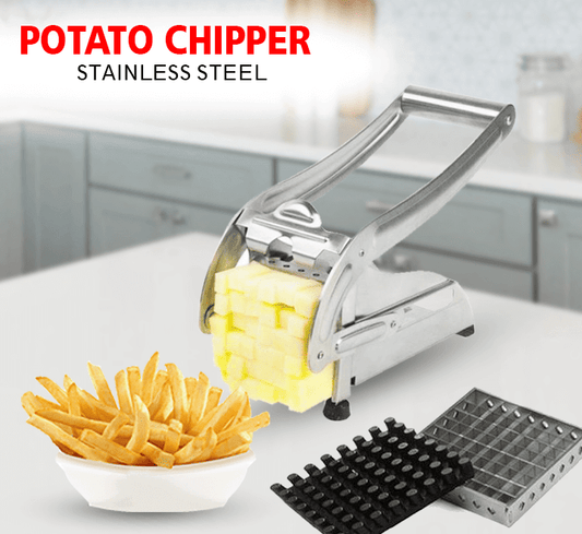 Stainless Steel Potato Chipper | Easy & Efficient Cutting Tool