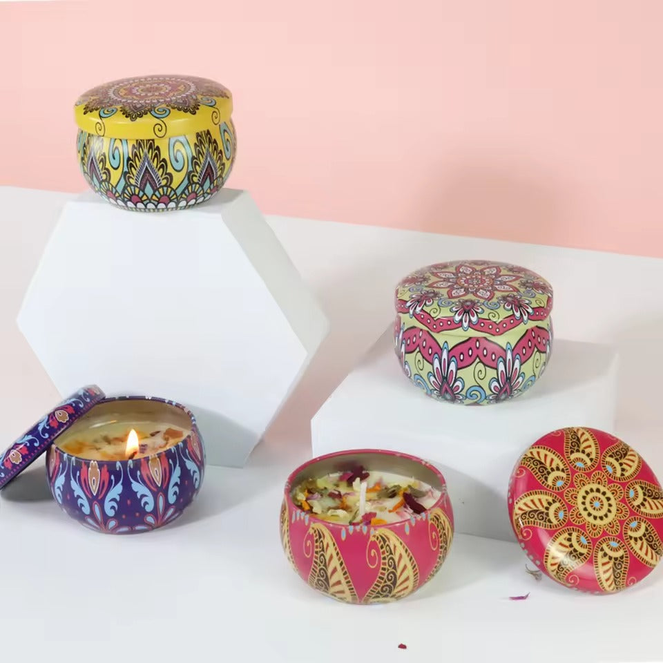 Premium Wax Scented Candles | Long Lasting Aroma for Home, Spa & Décor | Box of 12 Pcs