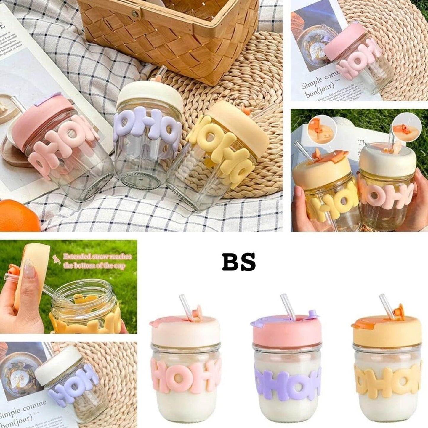 1 piece Kids & Travel Water Tumbler – 350ml with Lid & Straw